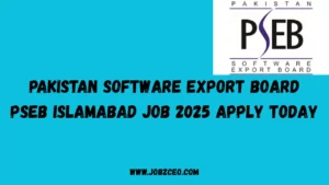 Pakistan Software Export Board PSEB Islamabad Job 2025 Apply Today